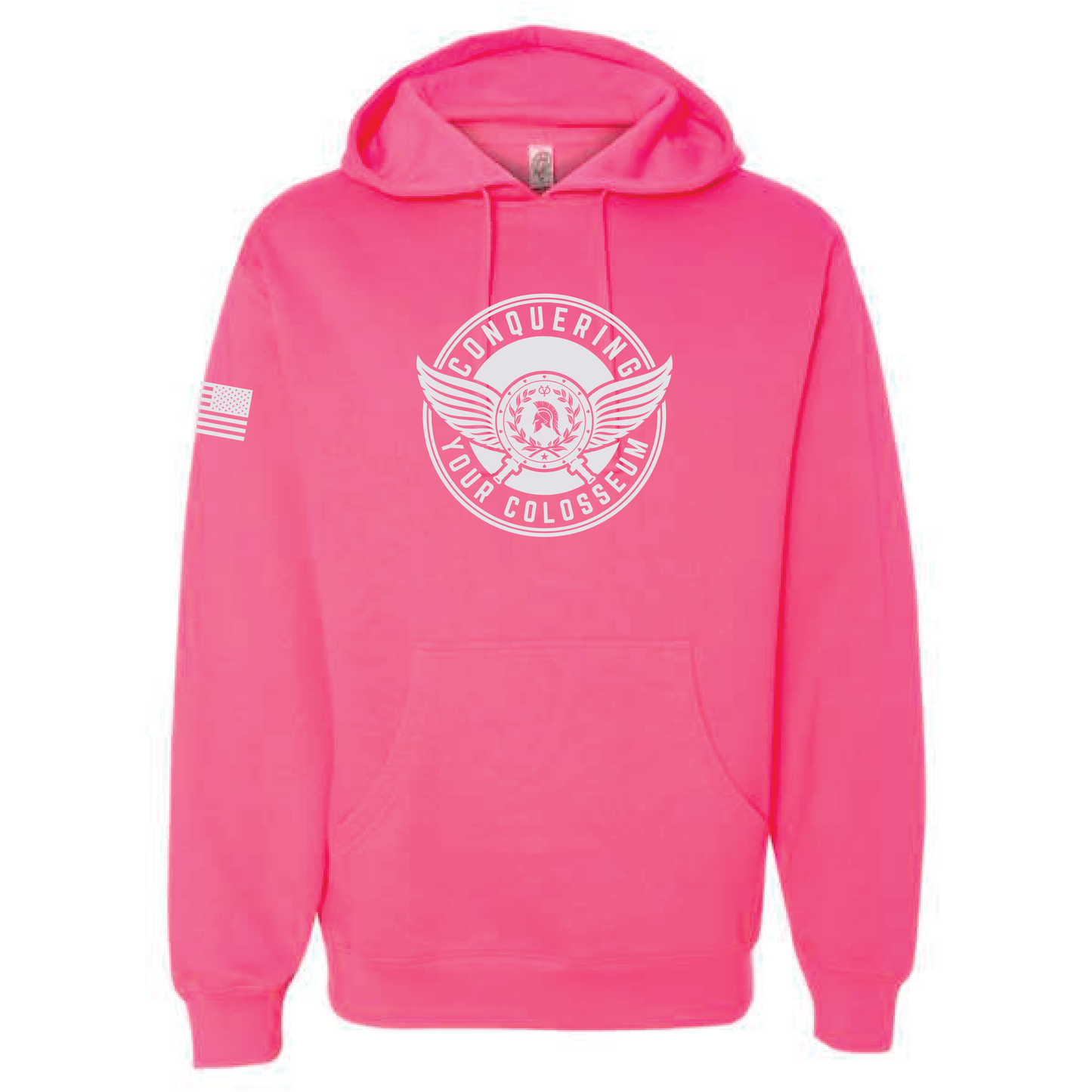 Patriotic Winged Medallion - Adult Pullover Hoodie