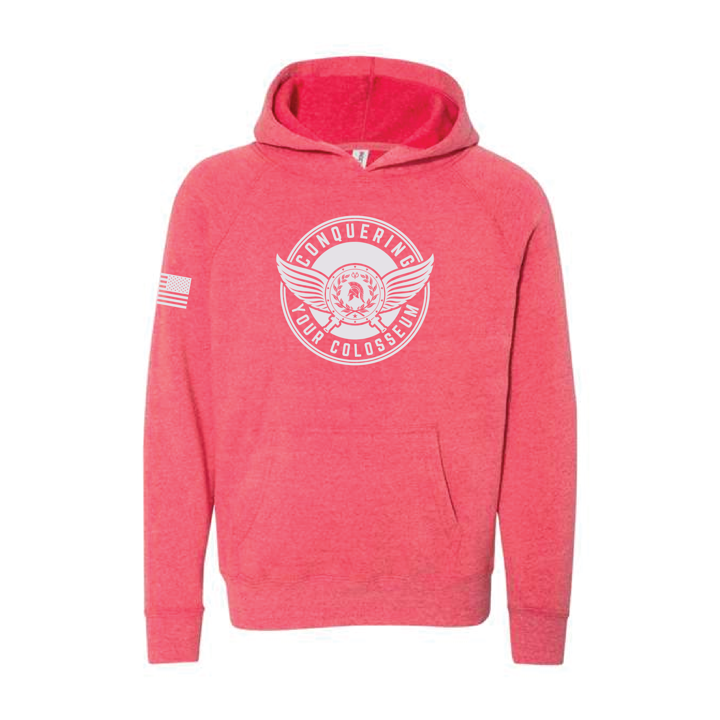 Patriotic Winged Medallion - Youth Hoodie Pullover