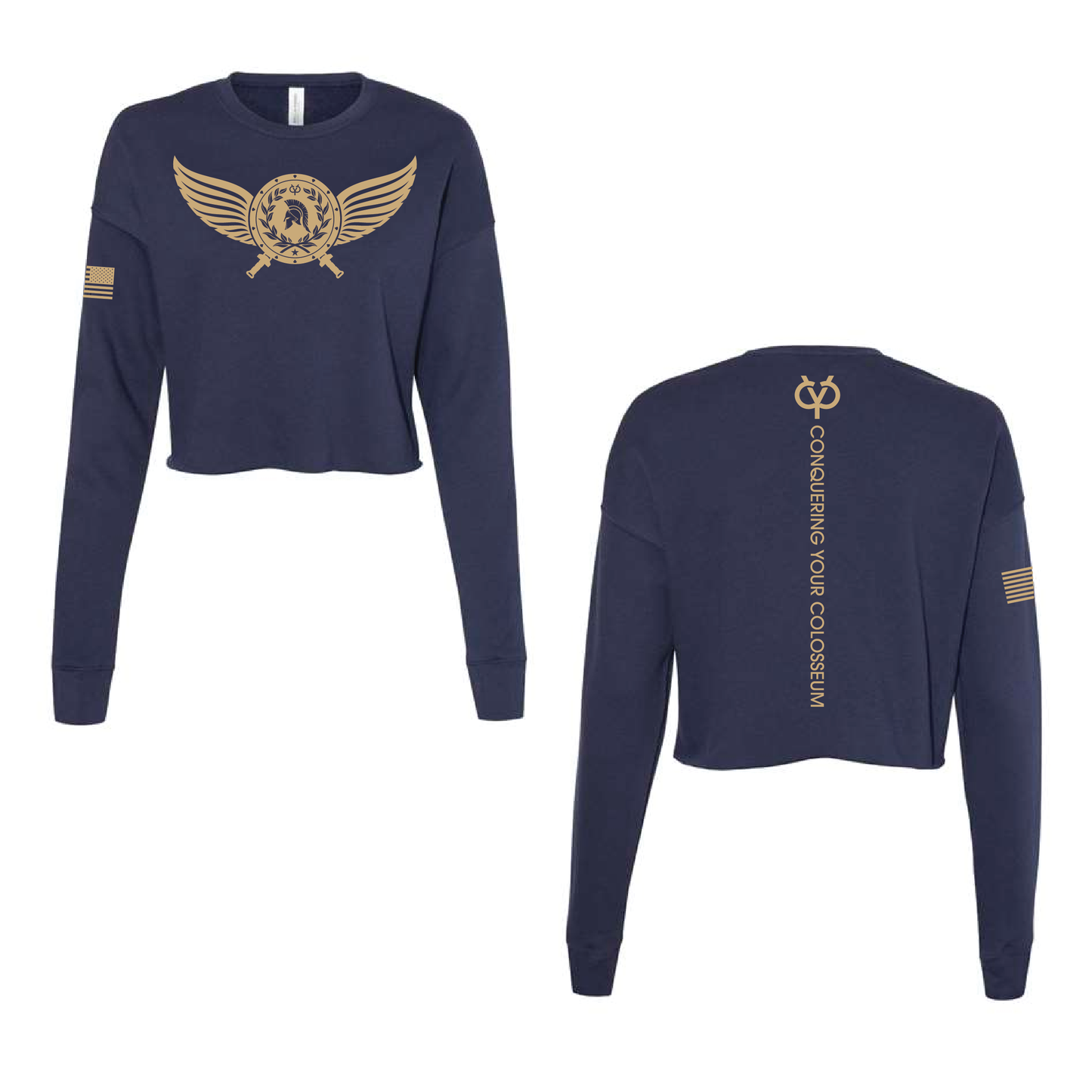 Winged Medallion CYC Conquering - Women's Fleece Crop Top